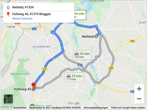 Google Maps Route